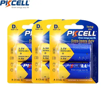 3Card 6 Pieces PKCELL LongLife Battery - non-rechargeable batteries (Zinc-Carbon, D R20 R20P UM1 AM1 single use Batteria 1.5V
3Card 6 Pieces PKCELL LongLife Battery - non-rechargeable batteries (Zinc-Carbon, D R20 R20P UM1 AM1 single use Batteria 1.5V
