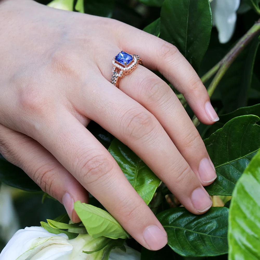 Waliicorners Blue Stone Cocktail Party Ring Band Romantic Rose Gold Color Vintage Engagement 8 HTB1DYiXX.Y1gK0jSZFMq6yWcVXa6