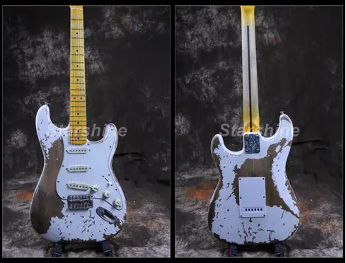 Starshine Heavy Relic Electric Guitar CC-RST7 Alder Body Nitrolacquer Stain Finish 100% Handmade Vintage Tuner White Pickguard
Starshine Heavy Relic Electric Guitar CC-RST7 Alder Body Nitrolacquer Stain Finish 100% Handmade Vintage Tuner White Pickguard