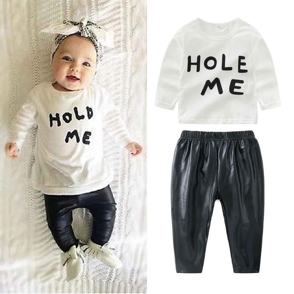 Toddler Baby Girls Clothes Set Letter Print Long Sleeves Tops+Pants Kids Outfits Casual Outfit For Baby Boys And Girls
Toddler Baby Girls Clothes Set Letter Print Long Sleeves Tops+Pants Kids Outfits Casual Outfit For Baby Boys And Girls