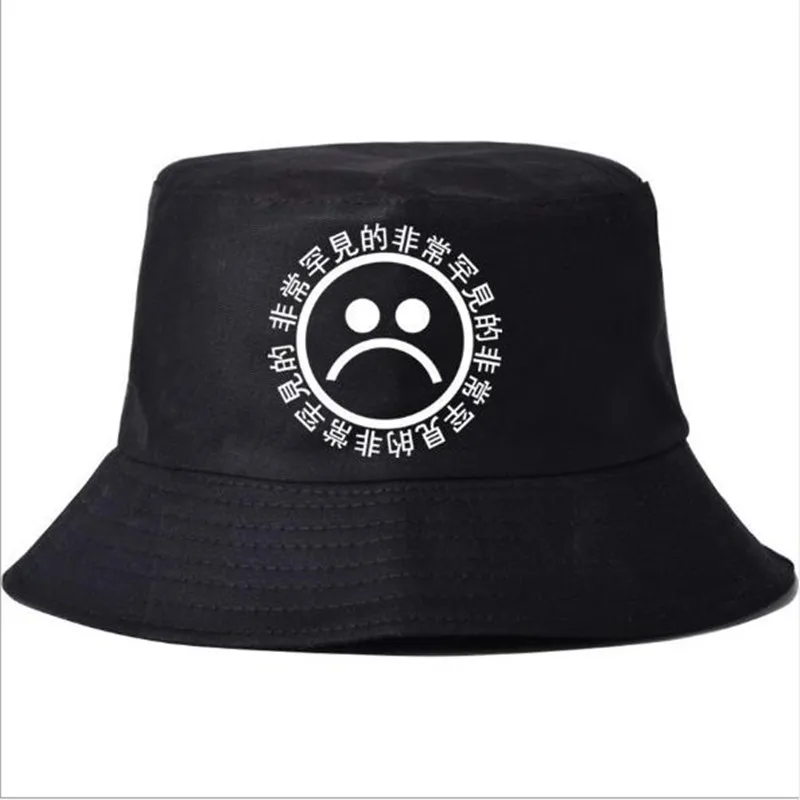 1 PC Fashion New Flat Fisherman Hat Unisex Vintage Black Bucket Hat Sad Boy Cry Face Emoji Men Panama Summer Sport Sun Hat
1 PC Fashion New Flat Fisherman Hat Unisex Vintage Black Bucket Hat Sad Boy Cry Face Emoji Men Panama Summer Sport Sun Hat