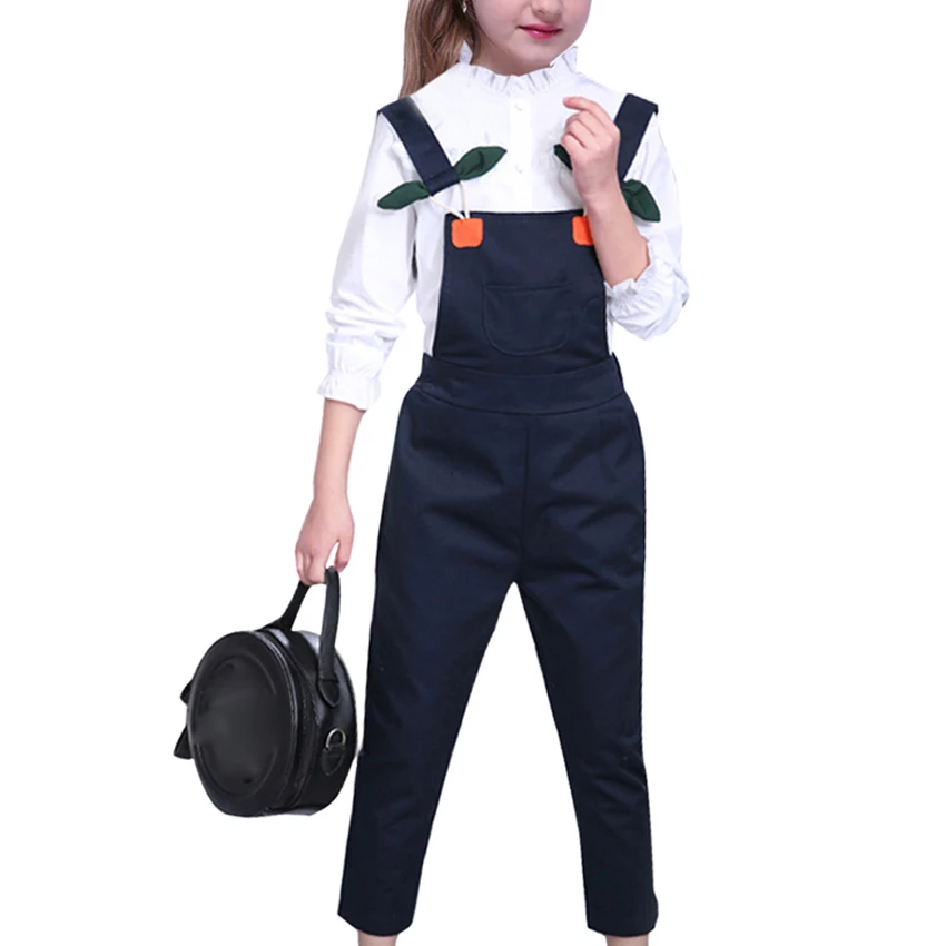 Girls Sets for Children Clothes Spring Baby Kids Casual White Shirt + Overalls Suits Comfortable Outwear School Outfit Vestidos
Girls Sets for Children Clothes Spring Baby Kids Casual White Shirt + Overalls Suits Comfortable Outwear School Outfit Vestidos