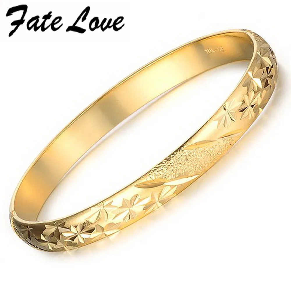 Fate Love Fashion Elegant Bridal Bracelets for Women Bangle Jewelry Gold Flower Pattern Link Chain Bracelet Wedding FL764
Fate Love Fashion Elegant Bridal Bracelets for Women Bangle Jewelry Gold Flower Pattern Link Chain Bracelet Wedding FL764