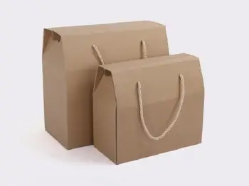 100pcs Retro Kraft Paper Gift Handle Box Candy Chocolate Snack Biscuit Fruit Packaging Boxes
100pcs Retro Kraft Paper Gift Handle Box Candy Chocolate Snack Biscuit Fruit Packaging Boxes
