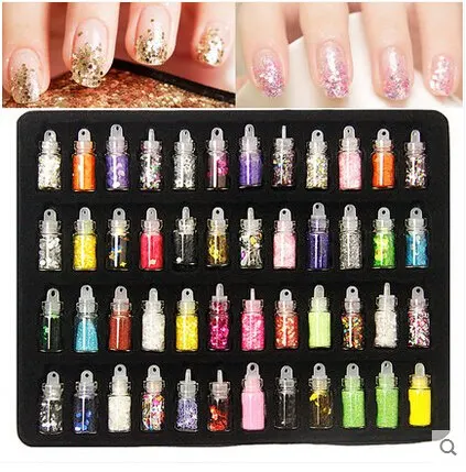 Nail Jewelry Nail Powder Mixed Sequins Pentacle Nail Patches 48 Bottles/pack Nail Beauty Accessories
Nail Jewelry Nail Powder Mixed Sequins Pentacle Nail Patches 48 Bottles/pack Nail Beauty Accessories