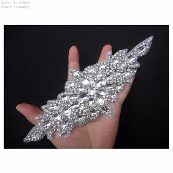 Free Shipping 1pc x Silver Beaded Glass Crystal Clear Rhinestone Appliques Embellishment Wedding Dancing Dress Decorating PRA119
Free Shipping 1pc x Silver Beaded Glass Crystal Clear Rhinestone Appliques Embellishment Wedding Dancing Dress Decorating PRA119