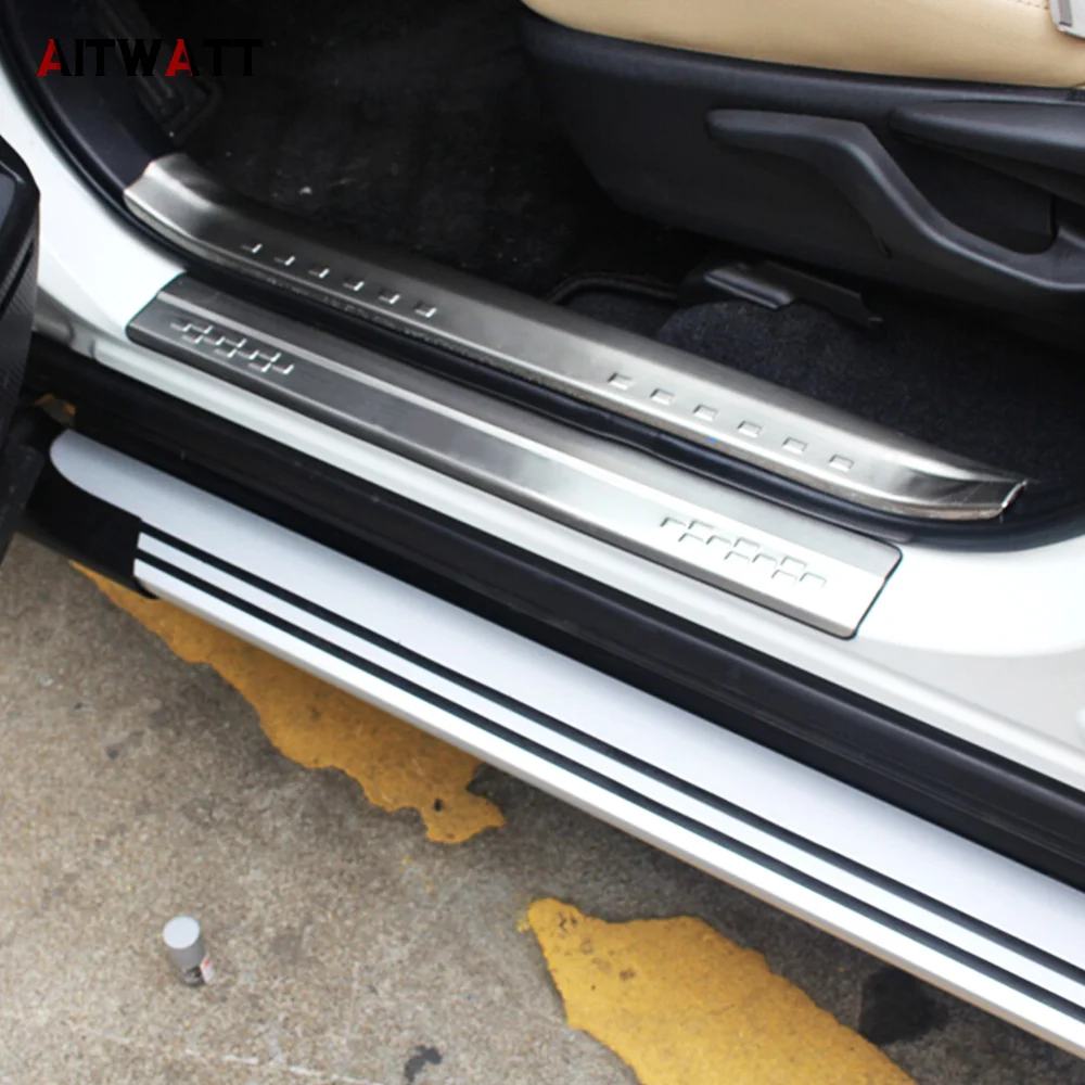 AITWATT Stainless Steel Door Sill Protector Pedal Scuff Plate Cover Trim Car Styling For Toyota RAV4 RAV 4 2013-2017
AITWATT Stainless Steel Door Sill Protector Pedal Scuff Plate Cover Trim Car Styling For Toyota RAV4 RAV 4 2013-2017