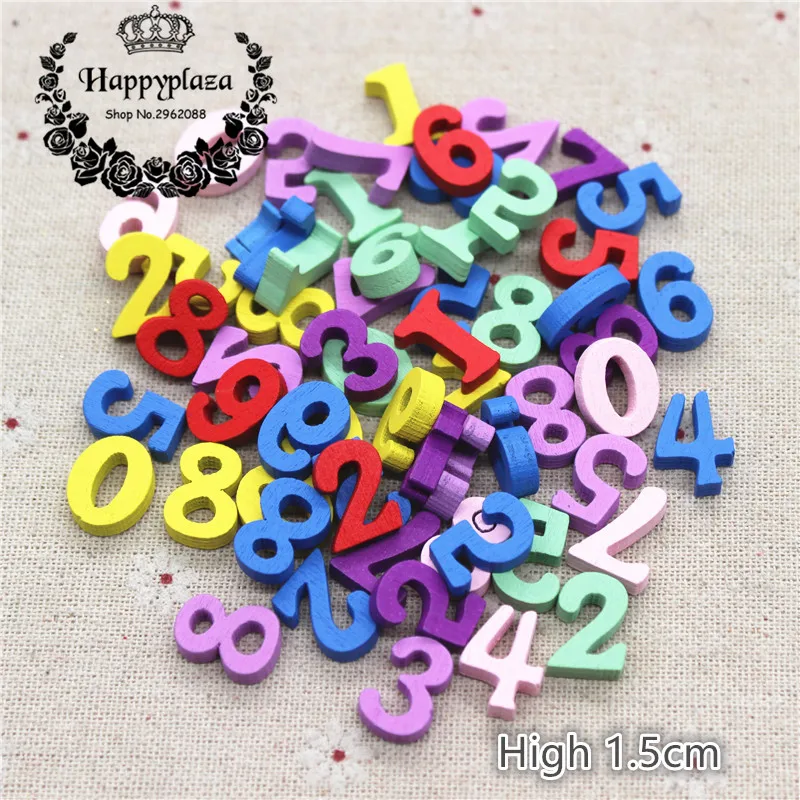 100pcs Cute Mix Colors Wood Arabic Numerals Charm Flatback Cabochon Embellishment Accessories DIY Craft Scrapbooking,High 1.5cm
100pcs Cute Mix Colors Wood Arabic Numerals Charm Flatback Cabochon Embellishment Accessories DIY Craft Scrapbooking,High 1.5cm