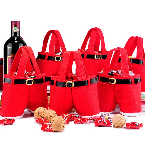 Santa Pants Candy Bag Christmas Decorations for Home Xmas Sack Cute Children Gift Wedding Present
Santa Pants Candy Bag Christmas Decorations for Home Xmas Sack Cute Children Gift Wedding Present