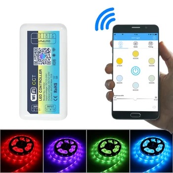DC12-24V Mini WIFI Double Color Light Emitting Diode Controller Phone App Control Android/ IOS System Strip Light Lighting Box
DC12-24V Mini WIFI Double Color Light Emitting Diode Controller Phone App Control Android/ IOS System Strip Light Lighting Box