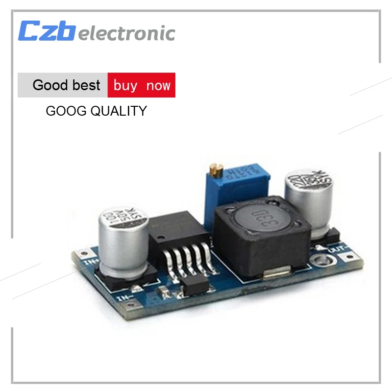 DC-DC Step Down Buck Converter Module LM2596 3.2V-40V To 1.25V-35V Adjustable Power Voltage Regulator 43x21x14mm High Efficiency
DC-DC Step Down Buck Converter Module LM2596 3.2V-40V To 1.25V-35V Adjustable Power Voltage Regulator 43x21x14mm High Efficiency