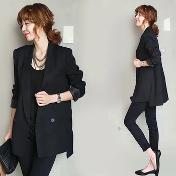 1pc New Solid Color Black Women Jacket Blazers And Straight And Smooth Female Split Notched Collar Asymmetrical Chic Feminino
1pc New Solid Color Black Women Jacket Blazers And Straight And Smooth Female Split Notched Collar Asymmetrical Chic Feminino