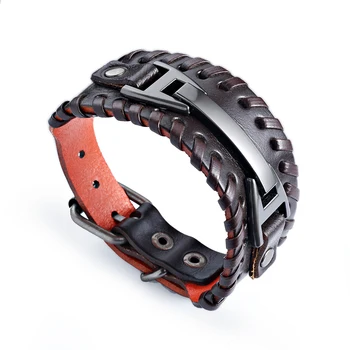 Men Jewelry 2018 Fashion Multilayer Genuine Leather Charm Bracelet Wristbands Braided Rope Bracelets Bangles pulseira feminina
Men Jewelry 2018 Fashion Multilayer Genuine Leather Charm Bracelet Wristbands Braided Rope Bracelets Bangles pulseira feminina