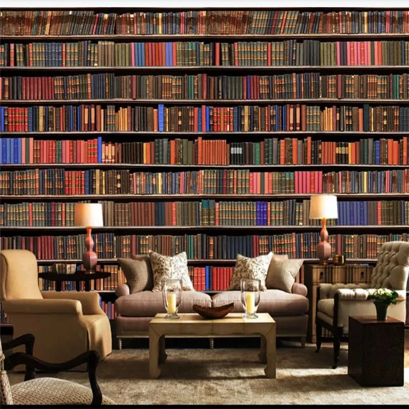 Custom wallpaper murals 3d bookshelf bookcase background wall - high-grade wall covering
Custom wallpaper murals 3d bookshelf bookcase background wall - high-grade wall covering