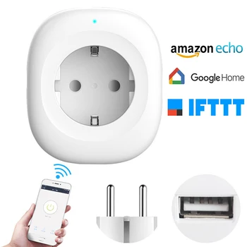2019 New EU Timer wifi Socket With USB Charging Port Smart Mini Electric Power Plug APP Wireless Outlet Alexa Google Home
2019 New EU Timer wifi Socket With USB Charging Port Smart Mini Electric Power Plug APP Wireless Outlet Alexa Google Home