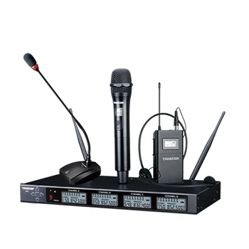Takstar X4 true diversity 4 channel professional UHF wide frequency Gooseneck Handheld conference Body pack wireless microphone
Takstar X4 true diversity 4 channel professional UHF wide frequency Gooseneck Handheld conference Body pack wireless microphone