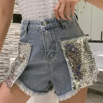plus size 5XL!Denim shorts women summer fashion sequins loose high waist a-line wide leg jeans shorts
plus size 5XL!Denim shorts women summer fashion sequins loose high waist a-line wide leg jeans shorts