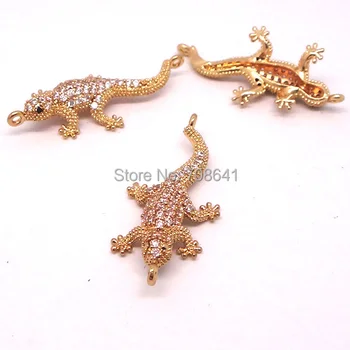 14x30mm Multi-color Micro Pave Zircon CZ Lizard Shape Connector Beads For European Charms Bracelet DIY Jewelry Making
14x30mm Multi-color Micro Pave Zircon CZ Lizard Shape Connector Beads For European Charms Bracelet DIY Jewelry Making