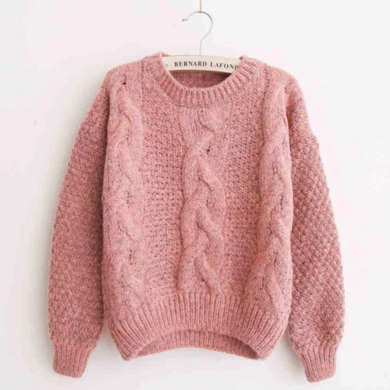 Large size winter Autumn 2019 Women Retro Twisted Short Pullovers Round Neck Warm Winter Knitting Jumper Sweaters aa920
Large size winter Autumn 2019 Women Retro Twisted Short Pullovers Round Neck Warm Winter Knitting Jumper Sweaters aa920