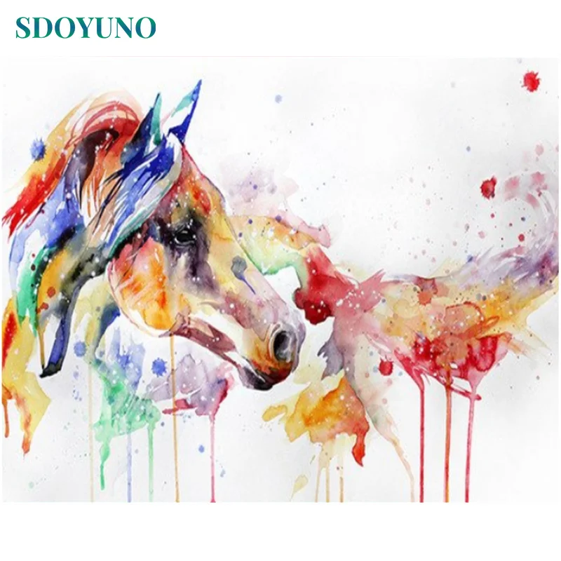 SDOYUNO Watercolor horse 40x50cm Frameless Painting By Numbers Home Decor Bedroom Decor Canvas Painting DIY Unique Gift
SDOYUNO Watercolor horse 40x50cm Frameless Painting By Numbers Home Decor Bedroom Decor Canvas Painting DIY Unique Gift