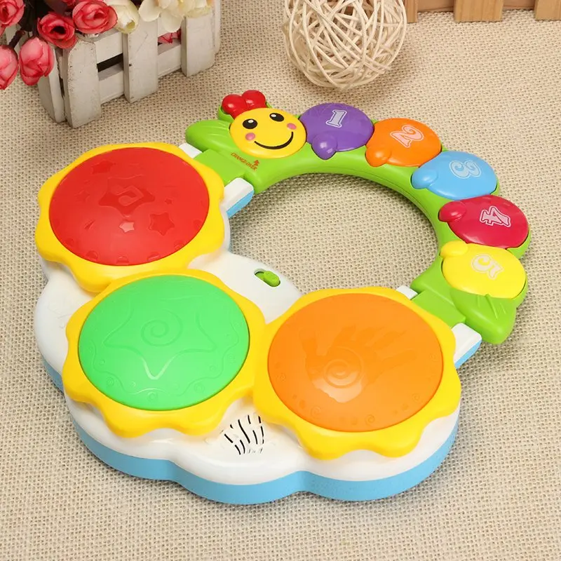 Puzzled Educational Electronic Hand Clap Drum Light Music Childhood White Yellow Mixed Learning Musical Toys Gifts For Baby
Puzzled Educational Electronic Hand Clap Drum Light Music Childhood White Yellow Mixed Learning Musical Toys Gifts For Baby