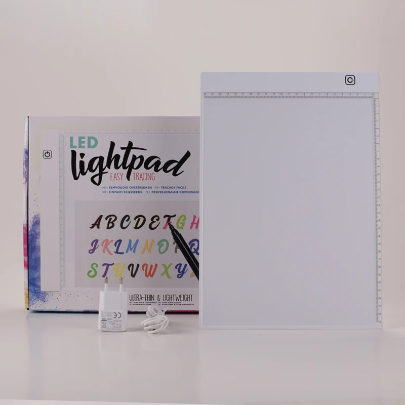 Hot Sale to European 9"x13" A4 LED Drawing Tablet Digital Graphic Tablet Electronic Writing Painting Light Box Tracing Light Pad
Hot Sale to European 9"x13" A4 LED Drawing Tablet Digital Graphic Tablet Electronic Writing Painting Light Box Tracing Light Pad