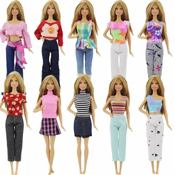 Randomly Pick 10 Pcs/Lot Lady Outfits Summer Casual Wear Mixed Style Blouse Pants Dress Clothes For Barbie Doll Accessories Toys
Randomly Pick 10 Pcs/Lot Lady Outfits Summer Casual Wear Mixed Style Blouse Pants Dress Clothes For Barbie Doll Accessories Toys