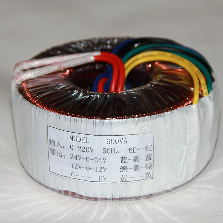 Transformer high power pure copper ring 600W output AC dual 24V 12V single 6V for mixing amplifier motherboard
Transformer high power pure copper ring 600W output AC dual 24V 12V single 6V for mixing amplifier motherboard