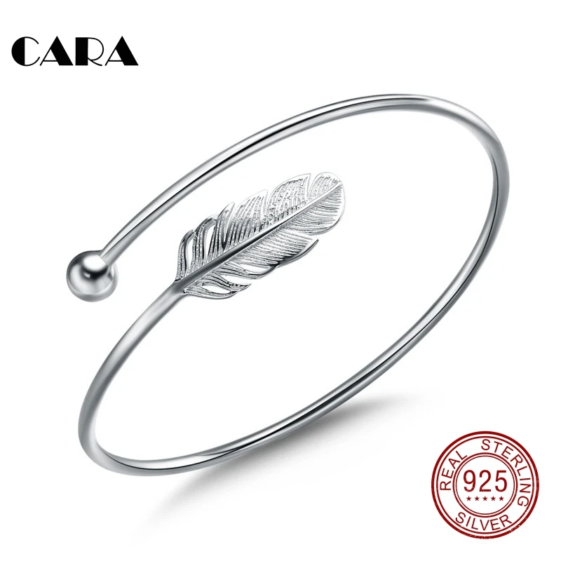 CARA New 3 styles Ladies fashion 925 sterling silver bangle bracelet Chic Silver feather bangle ladies stylish bracelet CARA0207
CARA New 3 styles Ladies fashion 925 sterling silver bangle bracelet Chic Silver feather bangle ladies stylish bracelet CARA0207