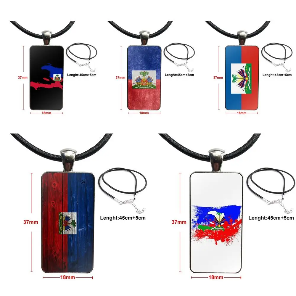 For Girls Statement Maxi Vintage Haiti Haitian Flag Glass Cabochon Pendant Necklace Rectangle Fashion Necklace
For Girls Statement Maxi Vintage Haiti Haitian Flag Glass Cabochon Pendant Necklace Rectangle Fashion Necklace