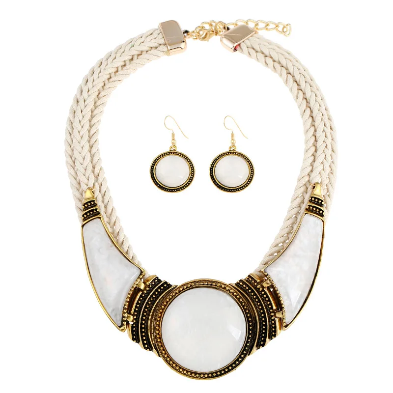Claire Jin fashion exaggerated horns acrylic pendant necklace earring women clavicle chain handmade rope jewelry set
Claire Jin fashion exaggerated horns acrylic pendant necklace earring women clavicle chain handmade rope jewelry set