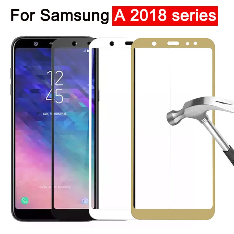 Защитное стекло для Samsung A5 A6 A7 A8 Plus A9 2018 закаленное защита экрана на Galaxy Gelaksi A 5 6 7 8 9