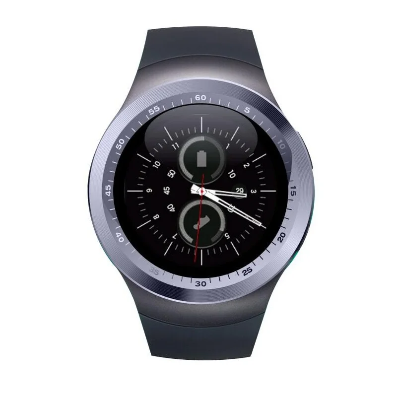 696 Лидер продаж Y1 Bluetooth Smart часы с сим Tf Mtk6261 Smartwatch телефон для круглый круг в