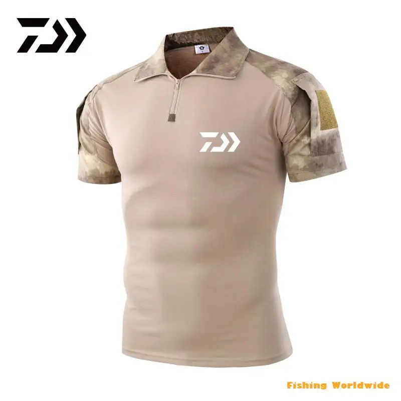 Mens Tactical Daiwa Fishing T Shirts Summer Breathable Camouflage Army Combat Military Fishing Clothing Camo DAWA Fishing Tees
Mens Tactical Daiwa Fishing T Shirts Summer Breathable Camouflage Army Combat Military Fishing Clothing Camo DAWA Fishing Tees