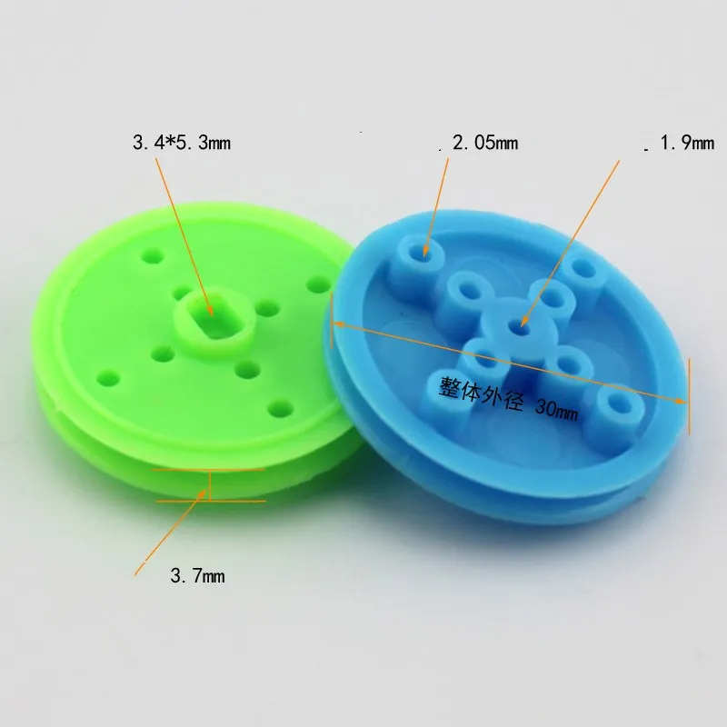2*30mm pulley small pulley DIY motor wheel can be sheathed with silica gel pulley plastic model wheel transmission wheel
2*30mm pulley small pulley DIY motor wheel can be sheathed with silica gel pulley plastic model wheel transmission wheel