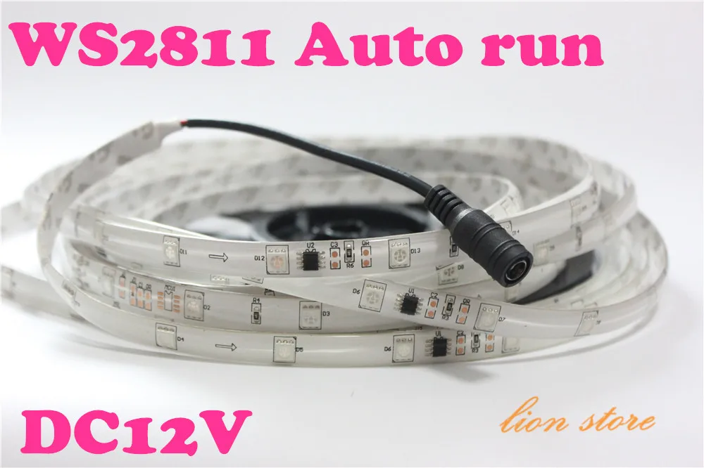 5m Auto Run ws2811 5050 LED Digital RGB Strips set 150LED Waterproof IP65 Dream Magic Color 12V Led Strip,30LED/m
5m Auto Run ws2811 5050 LED Digital RGB Strips set 150LED Waterproof IP65 Dream Magic Color 12V Led Strip,30LED/m