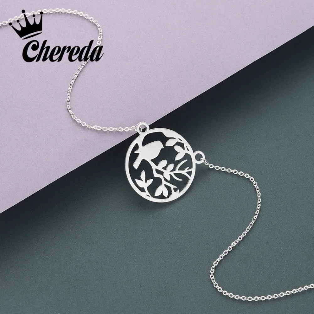 Chereda Cute Bird Tiny Chain Necklace Silver Round Hollow Mothers Pendant Wedding Party Gift Jewelry
Chereda Cute Bird Tiny Chain Necklace Silver Round Hollow Mothers Pendant Wedding Party Gift Jewelry