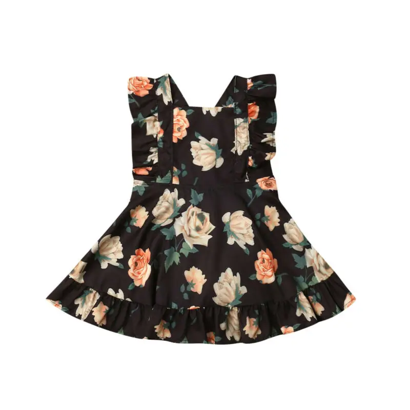 2019 Retro Kids Baby Girl Floral Ruffle Dress Summer Holiday Sleeveless Square Collar Flowers Mini Dress Girls Sundress 0-5Y
2019 Retro Kids Baby Girl Floral Ruffle Dress Summer Holiday Sleeveless Square Collar Flowers Mini Dress Girls Sundress 0-5Y