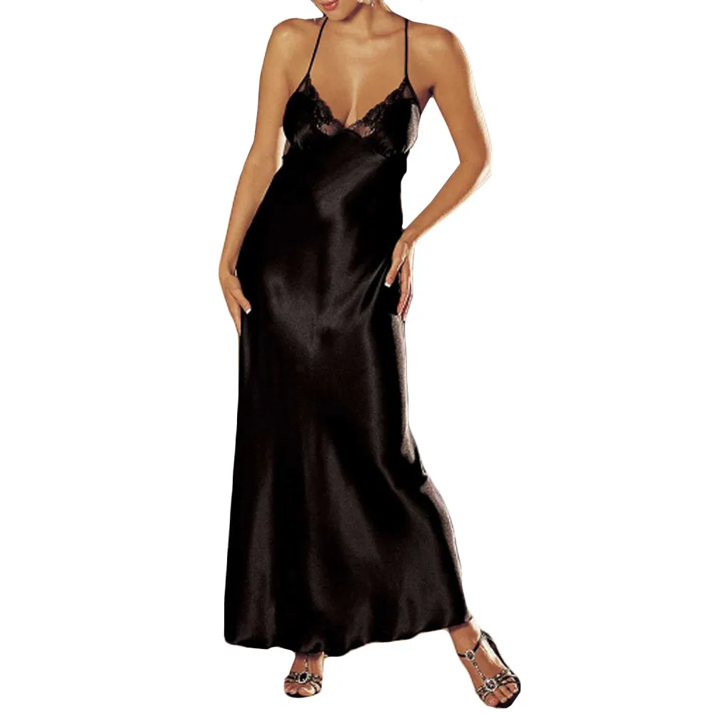 Plus Size Night Dress Nightgown Sexy Nightwear Lace Patchwork Camisola Lingerie Nighty Silk Long Dress Sleep Wear Clothes
Plus Size Night Dress Nightgown Sexy Nightwear Lace Patchwork Camisola Lingerie Nighty Silk Long Dress Sleep Wear Clothes