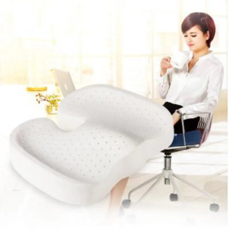 BZ907 Thailand Natural Latex Seat Cushion for Car Office Anti-hemorrhoids Beauty Buttock Cushions Christmas Gift
BZ907 Thailand Natural Latex Seat Cushion for Car Office Anti-hemorrhoids Beauty Buttock Cushions Christmas Gift