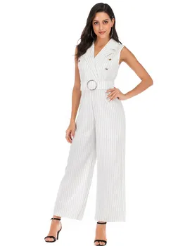 Women Office Wide Leg Jumpsuit V Neck Belt Summer Playsuit Party Romper Long Overall Pants Black Elegant Jumpsuit Overalls
Women Office Wide Leg Jumpsuit V Neck Belt Summer Playsuit Party Romper Long Overall Pants Black Elegant Jumpsuit Overalls