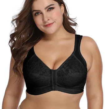 Womens Lace Bras Large Bosom Sexy Front Closure Bralette Wireless brassiere Minimizer Bra Plus size Lingerie Tops 
Womens Lace Bras Large Bosom Sexy Front Closure Bralette Wireless brassiere Minimizer Bra Plus size Lingerie Tops