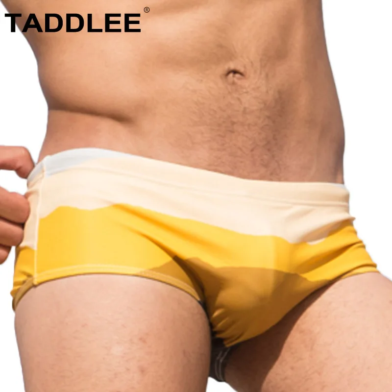 

Taddlee Brand Sexy Men's Swimwear Swimming Briefs Bikini Low Rise Swimsuits Men Surf Board Boxer Trunks Shorts Gay Penis Pouch