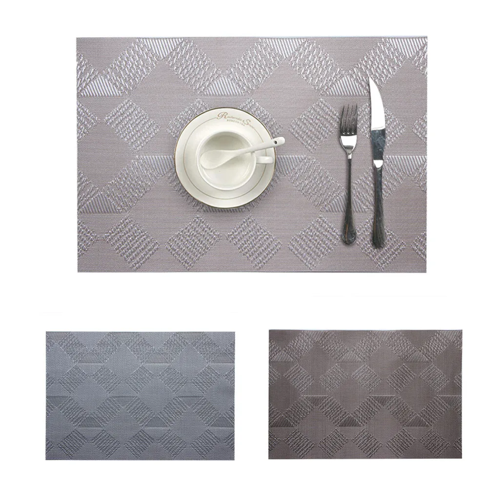 1Pcs Hot Sale Kitchen Creative Pacemat BlackPlacemat With Compatible Crossweave Insulation Placemat Washable Table Mats #4A10
1Pcs Hot Sale Kitchen Creative Pacemat BlackPlacemat With Compatible Crossweave Insulation Placemat Washable Table Mats #4A10