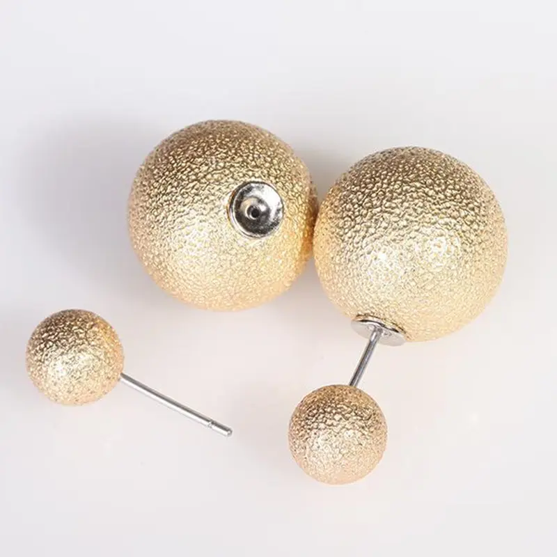 ZCHLGR 3 Choics Colour Pendientes Earrings Ball Shape Plastic Stud Earring Double-sided pearl Colored ear studs oorbellen
ZCHLGR 3 Choics Colour Pendientes Earrings Ball Shape Plastic Stud Earring Double-sided pearl Colored ear studs oorbellen