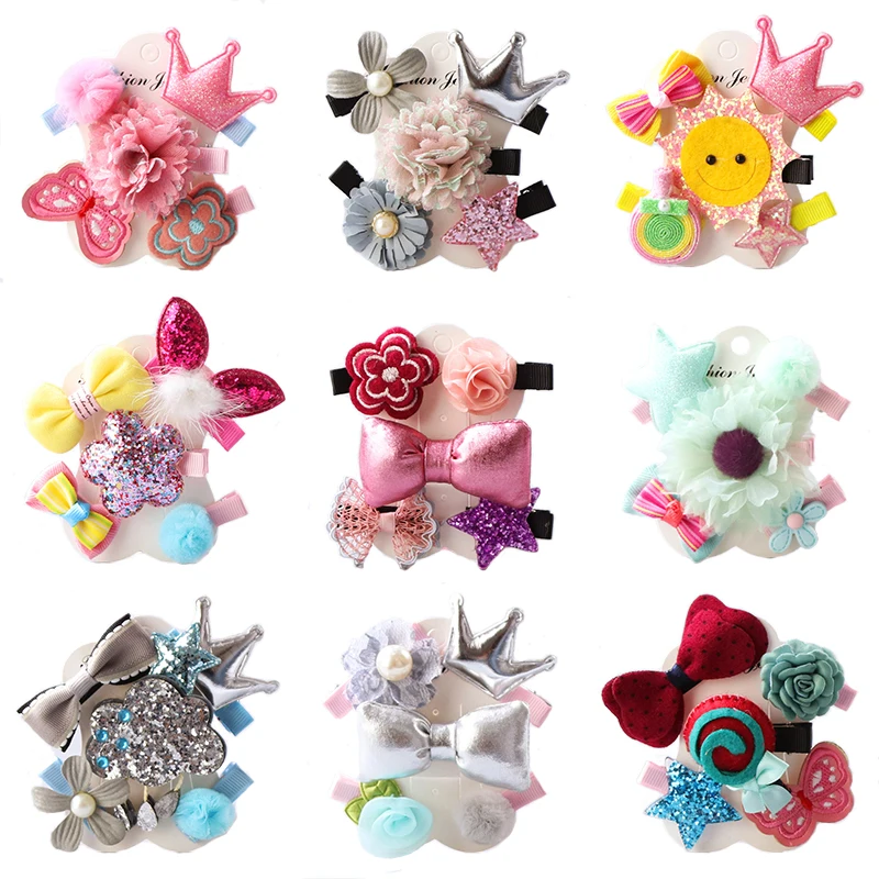 5 Pcs/set Korean Girls hair accessories lovely princess crown hair clip flower hairpins Kids hair ornaments headdress barrettes
5 Pcs/set Korean Girls hair accessories lovely princess crown hair clip flower hairpins Kids hair ornaments headdress barrettes
