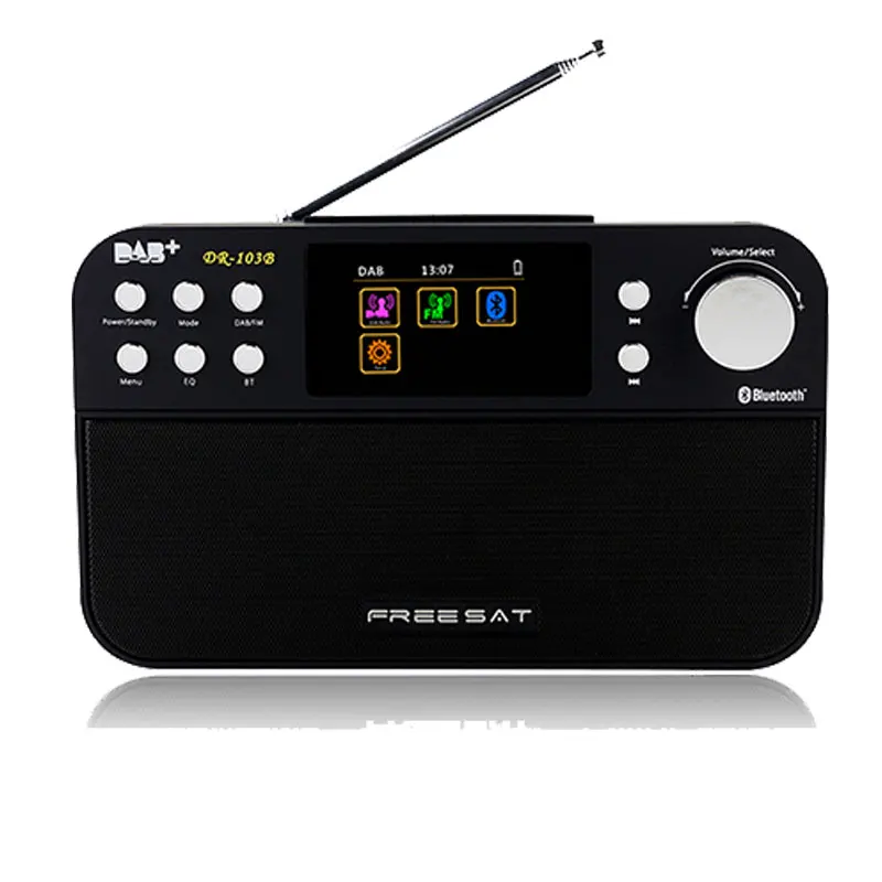Freesat DR-103B DAB Portable Radio Receiver FM RDS Station TFT Color Display FZC Bluetooth 4.0
Freesat DR-103B DAB Portable Radio Receiver FM RDS Station TFT Color Display FZC Bluetooth 4.0