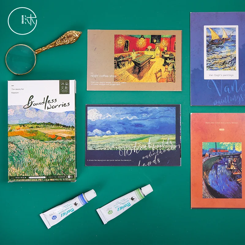 30 Sheets/Set Van Gogh Boundless Worries Postcard Greeting Card Birthday Gift Card Message Card
30 Sheets/Set Van Gogh Boundless Worries Postcard Greeting Card Birthday Gift Card Message Card