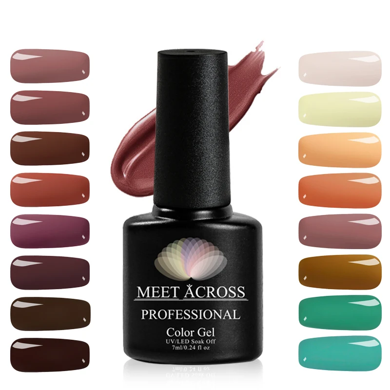 MEET ACROSS 7ml Pure Color Hybrid Nail Gel Polish Uv Led Top Coat Base Coat Gel Primer Varnish Gel Nail Polish Lacquer Nail Art
MEET ACROSS 7ml Pure Color Hybrid Nail Gel Polish Uv Led Top Coat Base Coat Gel Primer Varnish Gel Nail Polish Lacquer Nail Art