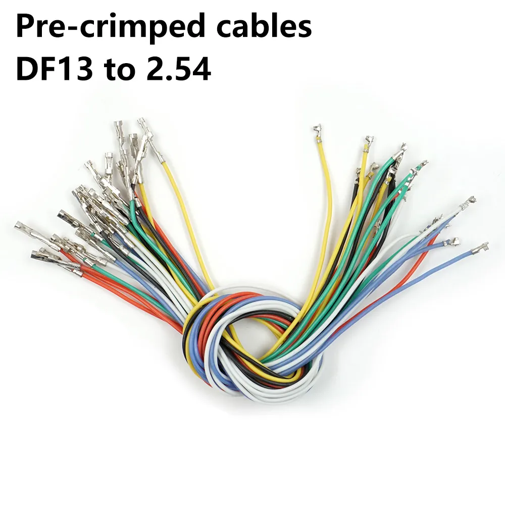 

24Pcs/a lot 6 colors DF13 to 2.54mm Pitch Dupont Pre-crimped Cables Pixhawk/apm/PX4 GPS Telemetry Transmitter OSD Bluetooth 17cm